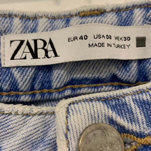 Zara high waist straight‎ leg jeans - Picture 4 of 5